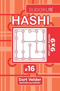 Sudoku Hashi - 200 Logic Puzzles 9x9 (Volume 16)