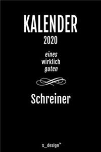 Kalender 2020 für Schreiner