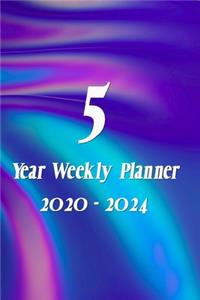 5 Year Weekly Planner 2020 - 2024