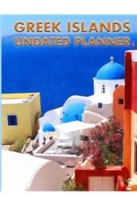 Greek Islands Undated Planner