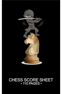 Chess Score Sheet 110 Pages