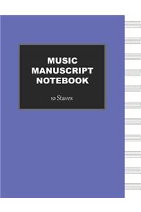 Music Manuscript Notebook