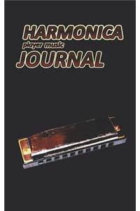 Harmonica Player Music Journal