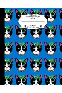 Primary Composition Book Cats. 8 X 10. 120 Pages