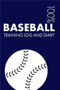 Baseball Training Log and Diary
