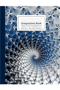Composition Book Winter Fractal Mandelbrot Set