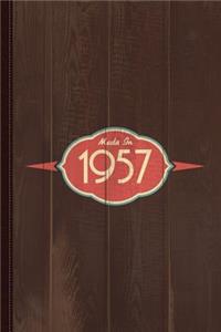 Retro Made in 1957 Journal Notebook