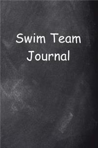 Swim Team Journal Chalkboard Design