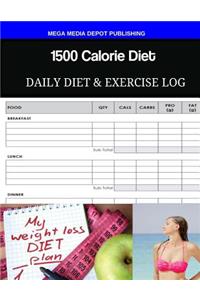 1500 Calorie Diet Daily Diet & Exercise Log