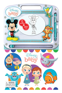 Disney Baby: Activity Book Learning, Writing, Sketching with Magnetic Drawing Doodle Pad for Kids