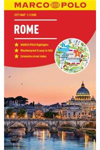 Rome Marco Polo City Map 2018 - pocket size, easy fold, Rome street map