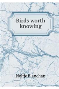 Birds Worth Knowing