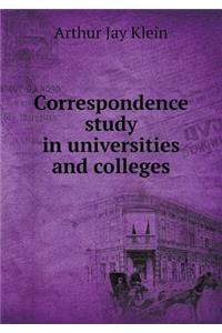 Correspondence study in universities and colleges