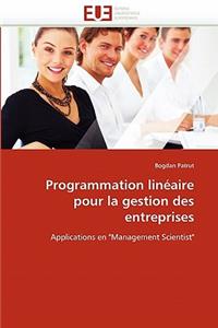 Programmation Linéaire Pour La Gestion Des Entreprises