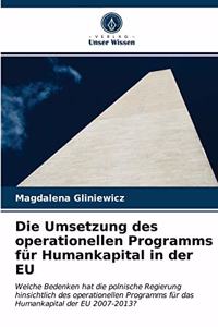 Umsetzung des operationellen Programms für Humankapital in der EU