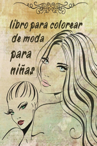 Libro para colorear de moda para niñas