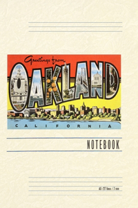 Vintage Lined Notebook Greetings from Oakland, California