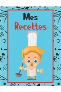 Mes Recettes Cahier De Recettes à Remplir