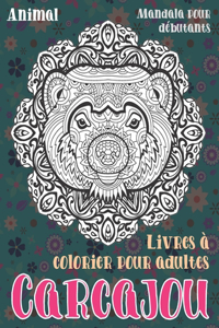 Livres à colorier pour adultes - Mandala pour débutants - Animal - Carcajou