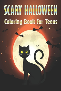 Scay Halloween Coloring Book for Teens