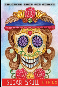 coloring book for adults sugar skull girls