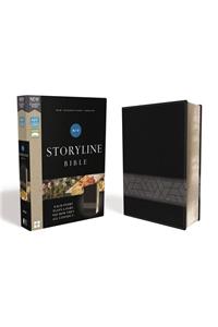 Niv, Storyline Bible, Leathersoft, Black, Comfort Print