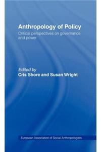 Anthropology of Policy