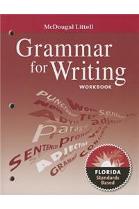 McDougal Littell Literature: Grammar for Writing Workbook Grade 07