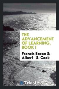 Advancement of Learning, Book I