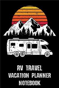 RV Travel Vacation Planner Notebook