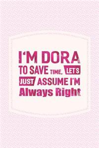 I'm Dora to Save Time, Let's Just Assume I'm Always Right