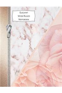 Elegant Wide Ruled Notebook