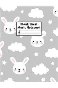 Blank Sheet Music Notebook