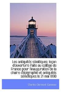 Les Antiquit?'s S Mitiques