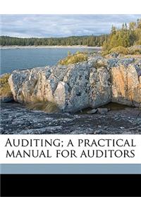 Auditing; A Practical Manual for Auditors