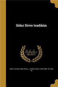 Sidur Divre tsadikim