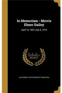 In Memoriam - Morris Elmer Dailey