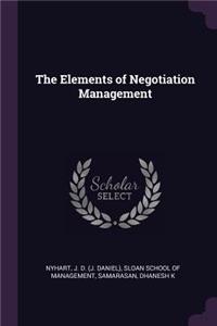 Elements of Negotiation Management