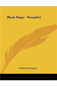Black Magic - Pamphlet