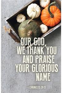 Our God Thanksgiving Bulletin (Pkg of 50)