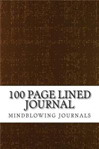 100 Page Lined Journal