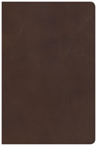 KJV Giant Print Reference Bible, Brown Genuine Leather