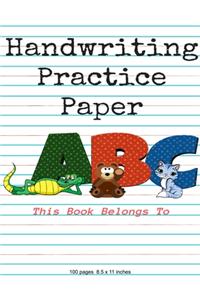 Handwriting Practice Paper