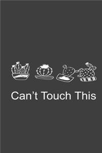 Can't Touch This Grey Notebook 120 Blank Lined Page (6 x 9)