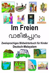 Deutsch-Malayalam Im Freien Zweisprachiges Bildwörterbuch für Kinder