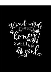 Kind words are like honey sweet to the soul