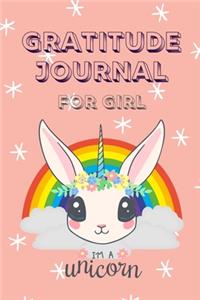 Gratitude Journal for Kids Girl Unicorn: 5 Minute Daily Gratitude Journal For Girls With Prompts Gratitude and Goal Prompts Journal (Unicorn themed for Girls)