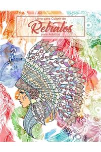 Livro para Colorir de Retratos para Adultos