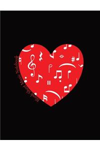 Blank Sheet Music Notebook