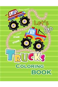 Trucks Coloring Book: A Unique Collection Of Trucks Coloring Pages, And More!